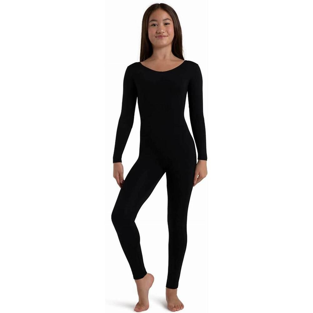 Dance Unitard Major Motion Long Sleeve Black Small Adult Cat Suit Jazz Modern